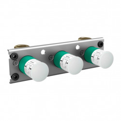 Axor Edge - Základní těleso pro termostat s instalací na zeď / pod omítku pro 2 spotřebiče, 45442180